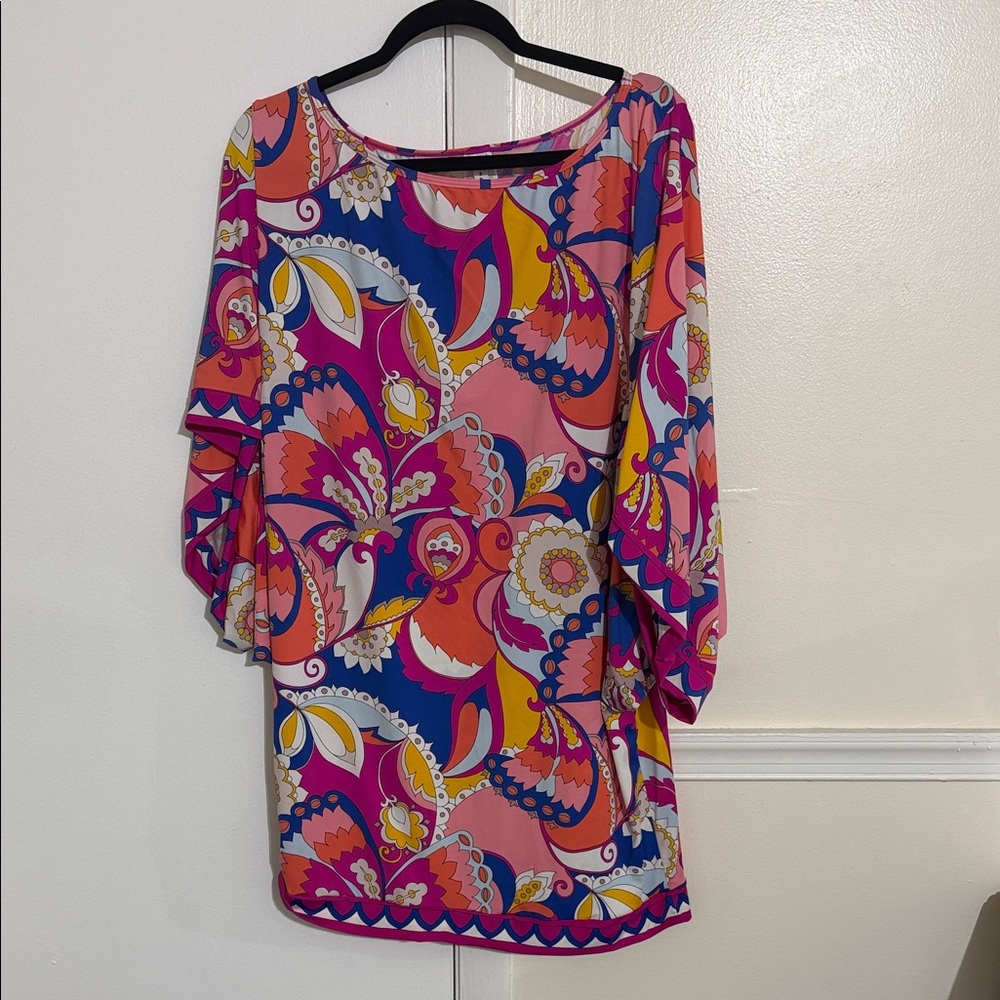 Trina Turk Colorful Abstract Mini Dress